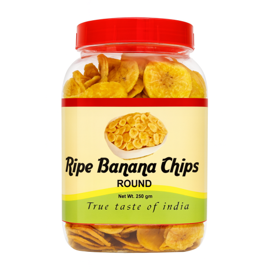 GV. RIPE BANANA CHIPS - JAR 15X250 GM