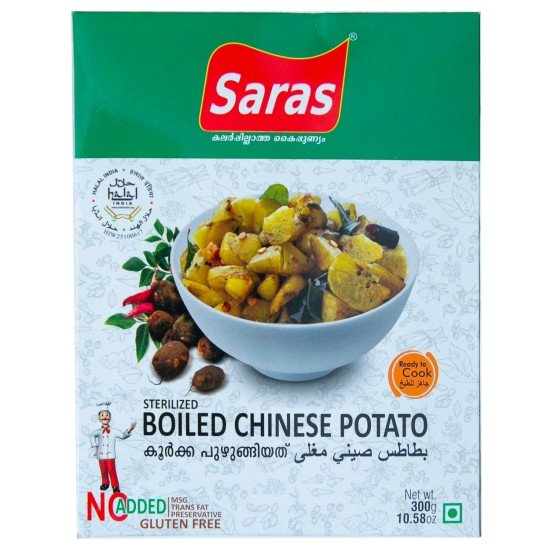 SARAS BOILED CHINESE POTATO 10X300 GM