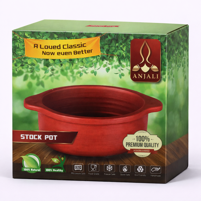 CLAY STOCK POT MEDIUM 8"