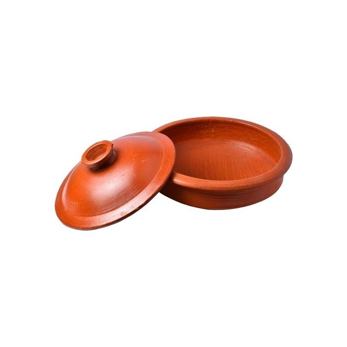CLAY SPL FISH CURRY POT W/LID MEDIUM 9"
