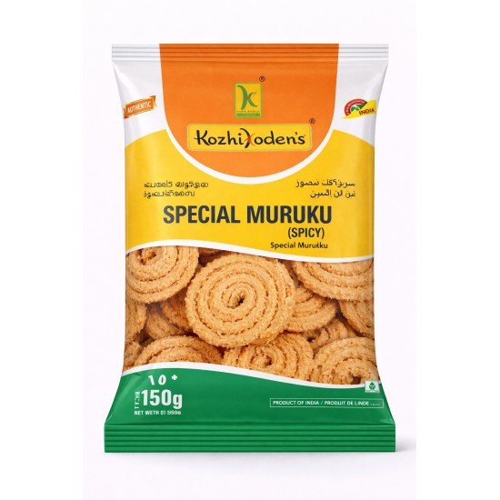 KK. SPECIAL MURUKKU SPICY 25X150 GM